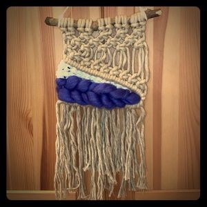 Handmade mini macrame/weave boho decor